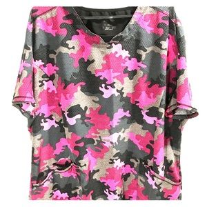 Plus size scrub shirt